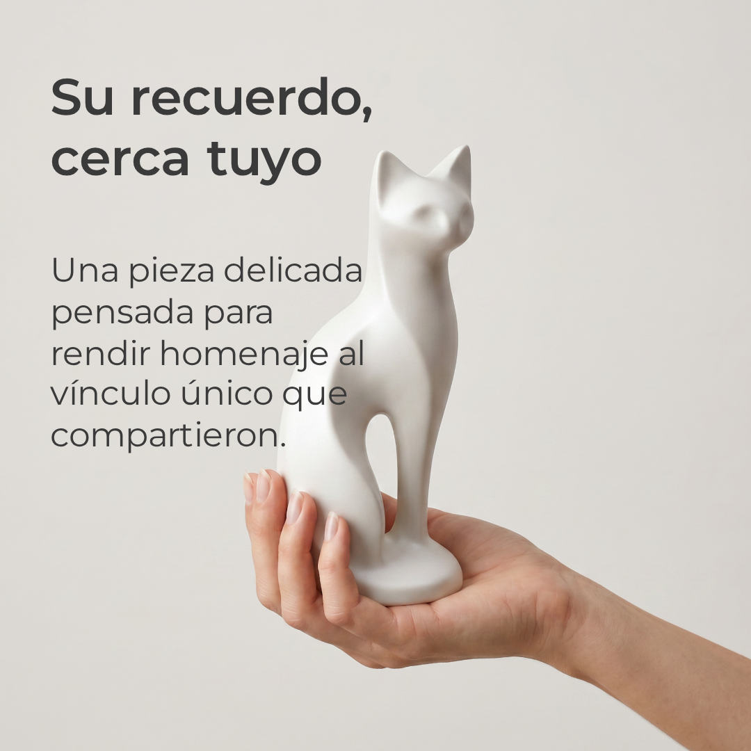 Urna para cenizas "Cat™ Pearl White" - Imagen 4